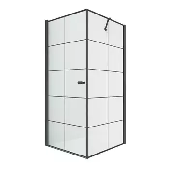 Душевое ограждение NEW TRENDY New Soleo Black D-0285A/D-0120B