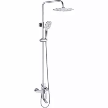 Душевая стойка Rose R1336 белая/хром