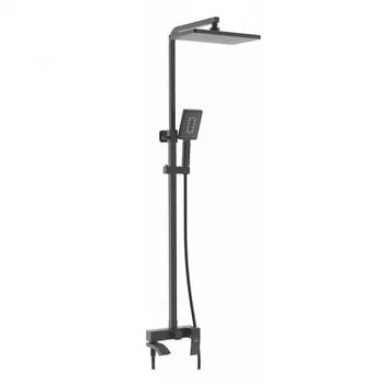Душевая стойка Rose R1556H черная