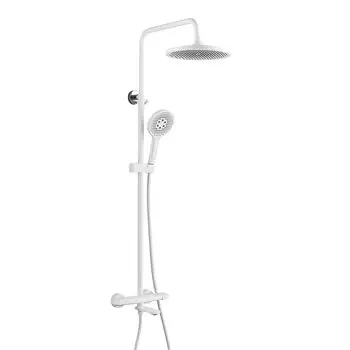 Душевая стойка Rose R3936C белая