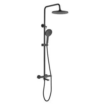 Душевая стойка Rose R3936H черная