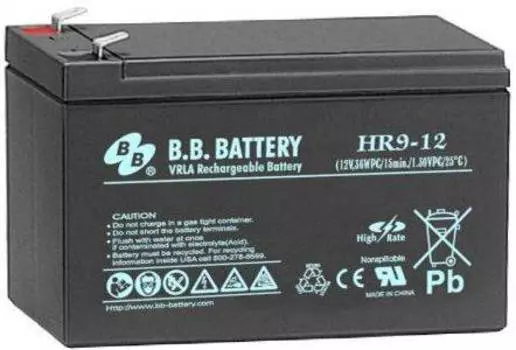 Батарея для ИБП BB HR 9-12, 12В, 8Ач
