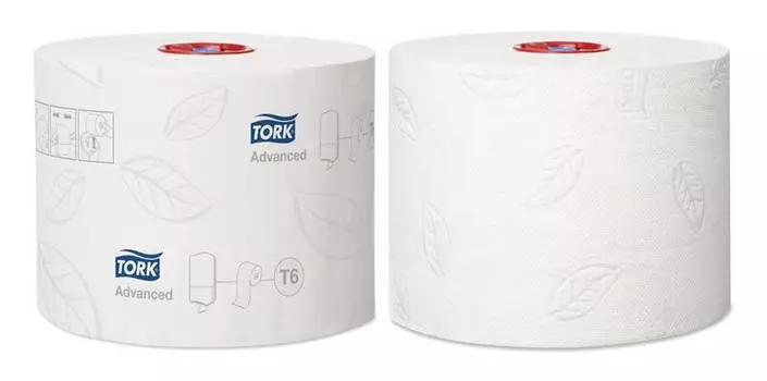 Бумага туалетная Tork профессиональная Advanced 2-х слойная 100м белый (27рул.) (127530)