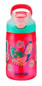 Бутылка Contigo Gizmo 0.42л розовый/зеленый пластик (2115036)