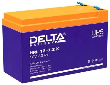 Батарея для ИБП Delta HRL 12-7.2 X, 12В, 7.2Ач