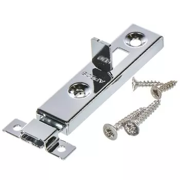 Шпингалет накладной, плоский ригель, Apecs, 60 мм, DB-03-60-CR, 00011527, хром