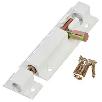 Шпингалет накладной, Apecs, 80 мм, DB-05-80-W, 00008278, белый