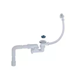 Сифон для ванны, 40х40/50, полипропилен, с выпуском, Orio, А-60089