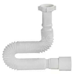 Гофра для сифона, 1250 мм, 1" 1/2х40/50, полипропилен, с гайкой, Orio, АС-10132