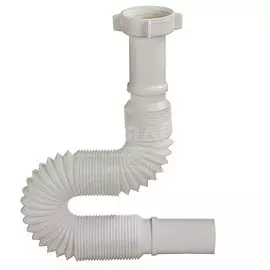 Гофра для сифона, 650 мм, 1" 1/4х32, полипропилен, с гайкой, Orio, АС-1018