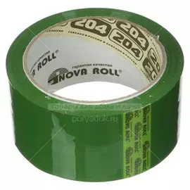 Скотч Nova Roll зеленый 48 мм, 66 м
