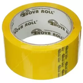 Скотч Nova Roll желтый 48 мм, 66 м
