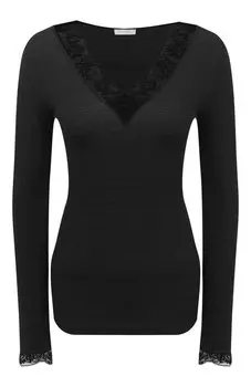 Лонгслив из шерсти и шелка Zimmerli