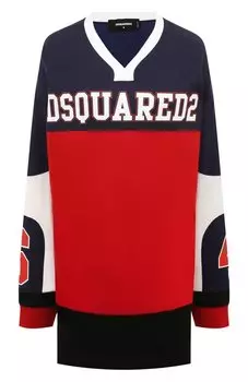 Лонгслив из хлопка и вискозы Dsquared2