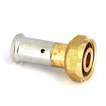 МП-Пресс Муфта с накидной гайкой 16х3/4" с резьбой под «евроконус» HENCO