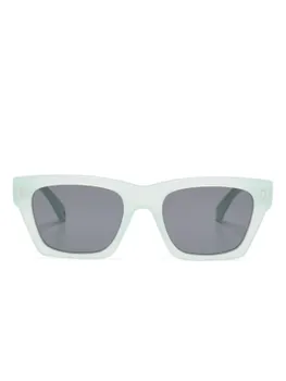 Off-White Eyewear солнцезащитные очки в квадратной оправе, зеленый