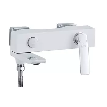 Смеситель для ванны Rose R2702F белый, хром