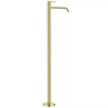 Смеситель напольный для раковины AQUAme Siena AQM6211BG золото шлифованное
