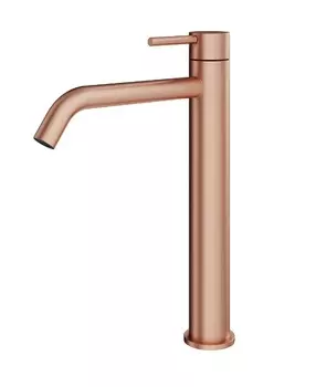Смеситель высокий для раковины Plumberia Selection IXO XO0052RS медь брашированная
