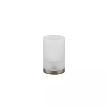 Стакан для зубных щеток Gessi Emporio Accessories 38833#149 сатинированное стекло, цвет: Finox Brushed Nickel