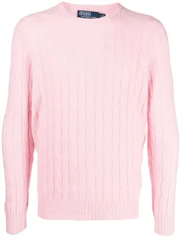 Джемпер фактурной вязки POLO RALPH LAUREN, розовый