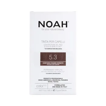 Стойкая краска для волос Tinta per capelli. Noah, цвет 5.3 golden brown, 140 мл