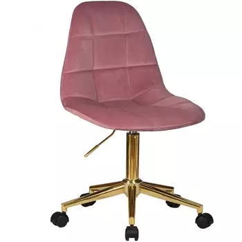 Офисное кресло для персонала (розовый велюр (MJ9-32)) Dobrin 9800-Gold-LM DIANA DIANA, цвет розовый (MJ9-32)