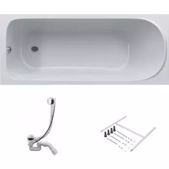 Акриловая ванна Am.Pm Sense 150x70 с каркасом и слив-переливом (W75A-150-070W-KL)