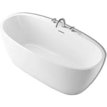 Акриловая ванна BelBagno 170x80 слив-перелив хром (BB404-1700-800)