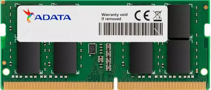 Память DDR4 SODIMM 8Gb, 3200MHz, CL22, 1.2 В, ADATA (AD4S32008G22-SGN)