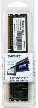 Память DDR3 DIMM 8Gb, 1333MHz, CL9, 1.5 В, Patriot Memory, Signature (PSD38G13332)