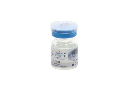 Контактные линзы Okvision INFINITY полугодовые D -3.50 R 8.7, 1 шт