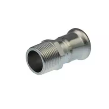 Cоединитель с наружной резьбой KAN Inox из нержавеющей стали, press, 35×R1¼, арт. 1609045016