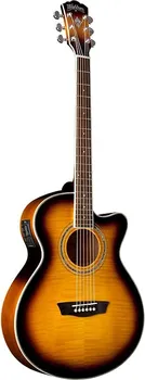 Акустическая гитара Washburn Acoustic Electric Guitar Festival Mini Jumbo Cutaway