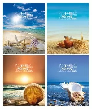 Тетрадь школьная а5,18л,клетка Sky &amp; Sea тш18к9551/6 4вида