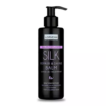 LORVENN HAIR PROFESSIONALS Бальзам с протеинами шелка SILK REPAIR & SHINE BALM LEAVE IN TREATMENT 200.0