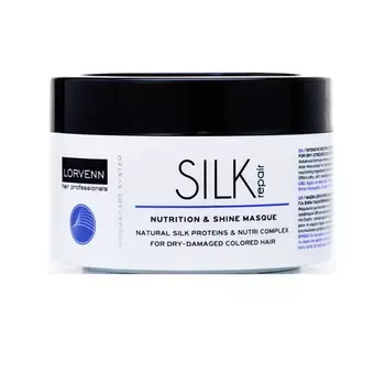 LORVENN HAIR PROFESSIONALS Интенсивная реструктурирующая маска с протеинами шёлка SILK REPAIR 500.0