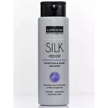 LORVENN HAIR PROFESSIONALS Шампунь SILK REPAIR реструктурирующий с протеинами шёлка 300.0