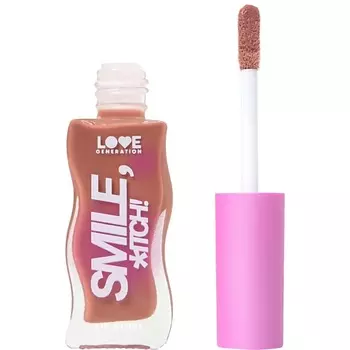 LOVE GENERATION Блеск для губ Smile, *itch! глянцевый, невесомая увлажняющая текстура