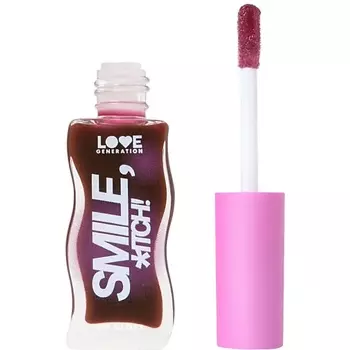 LOVE GENERATION Блеск для губ Smile, *itch! глянцевый, невесомая увлажняющая текстура