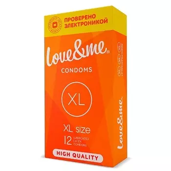 LOVE&ME Презервативы XL size 12.0