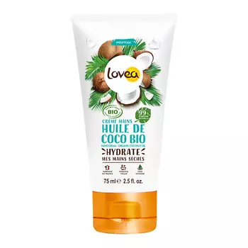 LOVEA Крем для рук увлажняющий с маслом кокоса БИО для сухой кожи