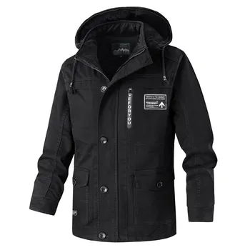 Men s Plus Size Cotton Coat, Winter Velvet Quilted Coat, Pure Cotton Casual Trendy Mid-length Top and Jacket for Men M