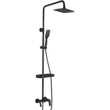 Душевая система Lemark Tropic со смесителем, черный (LM7002BL)