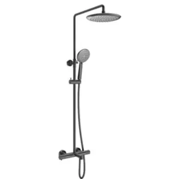 Душевая система Vincea Desire с термостатом, вороненная сталь (VSFS-1D1TGM)