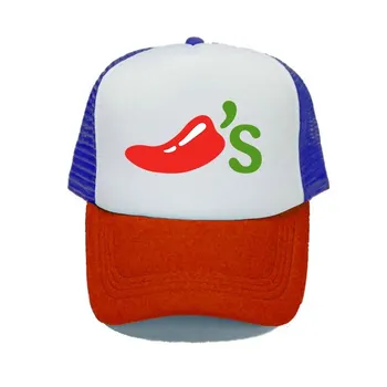 Женские кепки и шапки унисекс с чили Red Hot Chilli Pepper Trucker Hat с рисунком чили и мексиканской едой, бейсболка YY329 56-60cm for adult