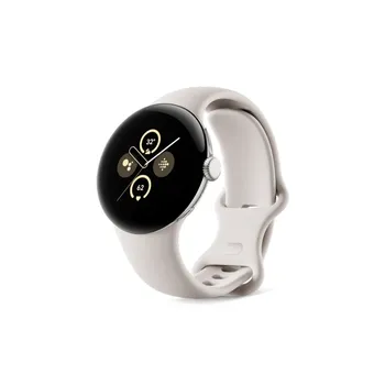 Умные часы Google Pixel Watch 2 LTE Polished Silver Case / Porcelian Band (Бежевый)