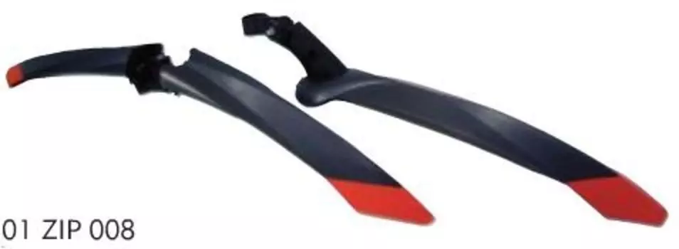 Крылья набор BELLELLI ZIP , цвет Black/Red, 16г, 01ZIPR008SET