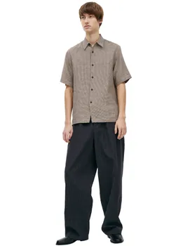 Monoprint linen shirt