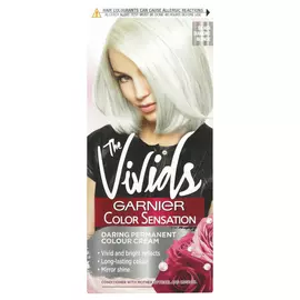 Стойкая крем-краска Garnier Color Sensation Роскошь цвета The Vivids с перламутром, Платиновый металлик 110 мл